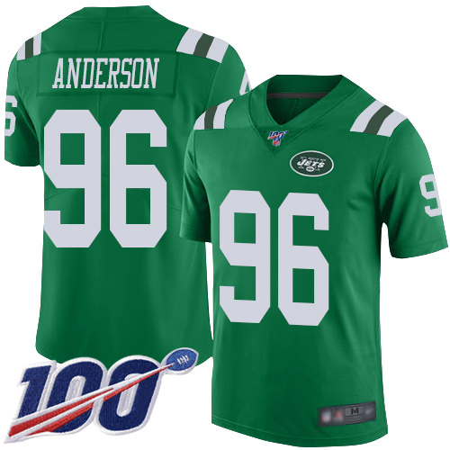 New York Jets Limited Green Men Henry Anderson Jersey NFL Football #96 100th Season Rush Vapor Untouchable->new york jets->NFL Jersey